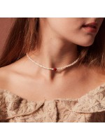 韓國VINTAGE HOLLYWOOD - Color Heart Pearl Necklace